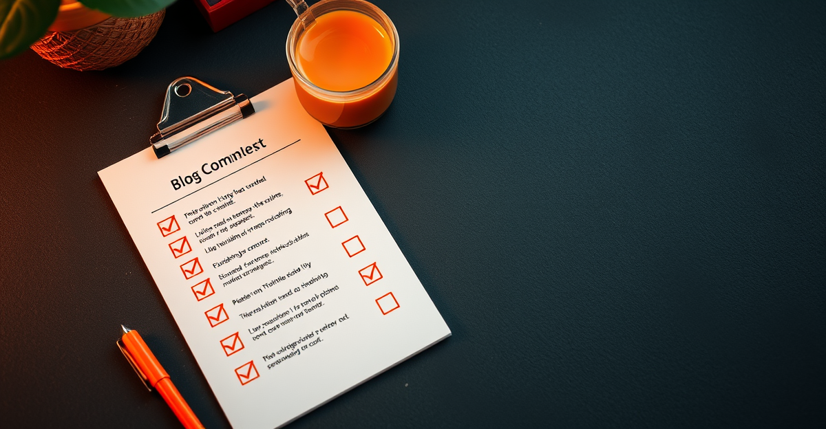 Blog comment backlink checklist workflow